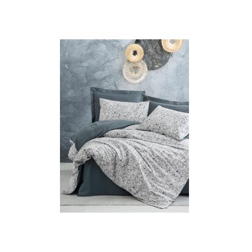 L'essential Maison molly - anthracite anthracitewhitegrey ranforce double quilt cover set Cene