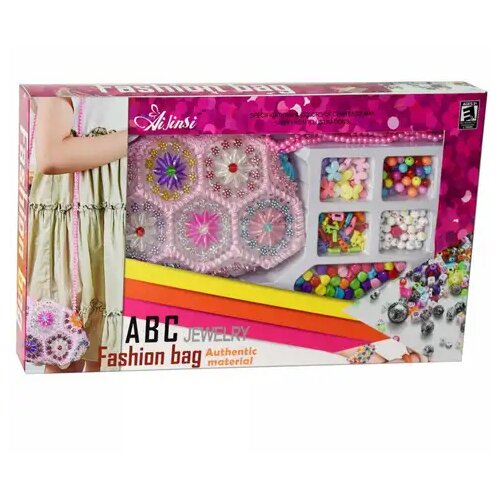 Magic Toys Fashion torba od perli sa kompletom šarenih perlica Cene
