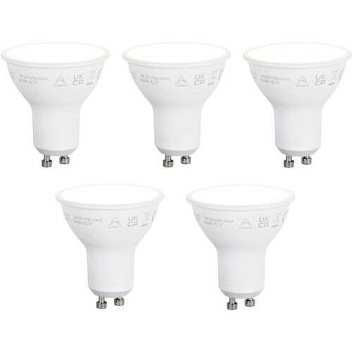 LUUMR Komplet 5 Pametne zatemljive LED žarnice GU10 50 mm Opal 7 W 630 lm 2700 K Cene