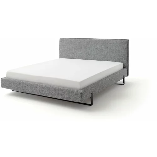 Meise Möbel Sivi tapecirani bračni krevet 180x200 cm La Gomera –