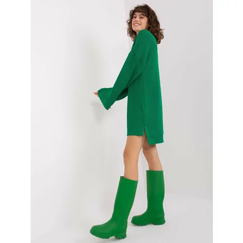 Fashion Hunters Green women's knitted dress
