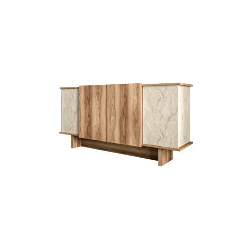 Hanah home komoda diana - travertine, walnut travertinewalnut console Slike