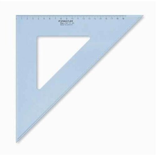 Staedtler ravnilo trikotnik 567 31-45, 26 cm, modra Cene
