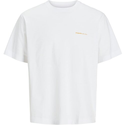 Jack &amp;amp; Jones Majica &amp;#039;JORPAROS EASTER&amp;#039; žuta / bijela Slike