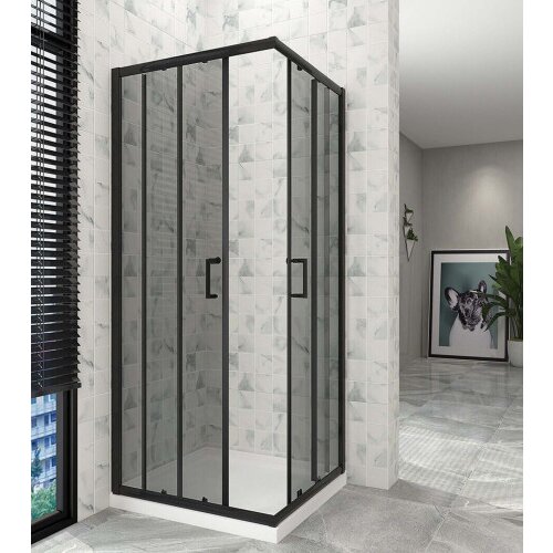 Master Tu&amp;scaron; komplet 80x80x185+15cm crni profil JF-530-3TG Slike