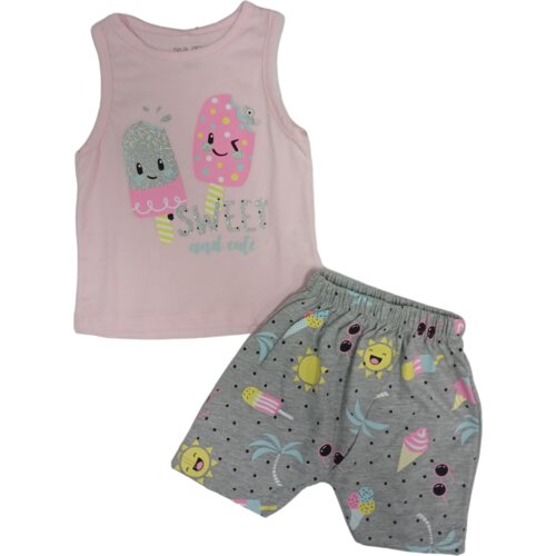 HAJDI BABY Komplet za bebe, majica i &amp;scaron;orts, vel. 68, svetlo roza Slike
