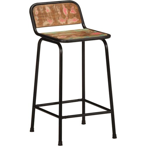 VidaXL barski stolci 4 kom 46x35,5x80 cm masivnog obnovljenog drva Slike