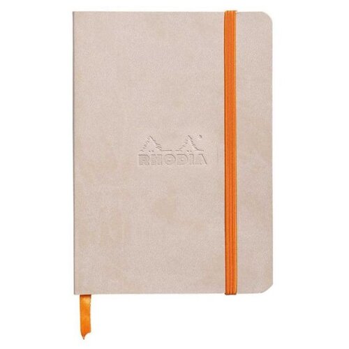  Notes A6, Rhodiarama soft, s gumicom, diktando crte, bež Cijene