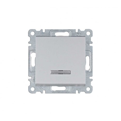 HAGER taster sa IND, 10A, 1K.O lumina siva WL0412 Slike
