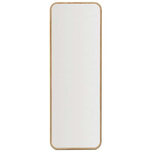 Kave Home Stensko ogledalo z lesenim okvirjem 54x154 cm Milsa &ndash; Cene
