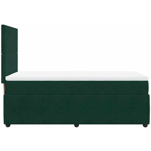 Box spring krevet s madracem tamnozeleni 90x190 cm bar&amp;scaron;unasti Slike