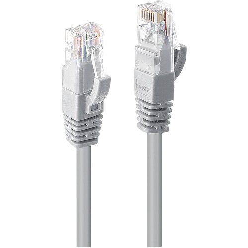 Lindy 48001 RJ45 omrežni kabel\, Patch kabel CAT 6 U/UTP 0.50 m siva 1 kos, (20419711) Cene