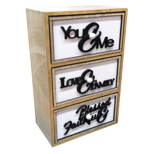 Master Organizer ladičar MDF 17,5x10x27cm 25AB1409 Slike