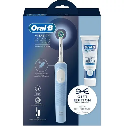 Oral-b ORAL B električna zobna ščetka Vitality PRO, modra + zobna p