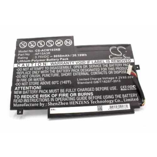 VHBW Baterija za Acer Aspire Switch 10E / SW3-013, 8050 mAh