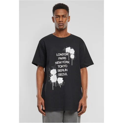 Mister Tee Men's T-shirt City Roses black