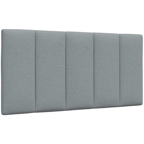 VidaXL Vzglavna stranica svetlo siva 100 cm blago Slike