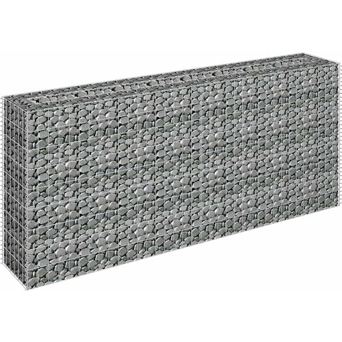  Gabionska sadilica od pocinčanog čelika 180 x 30 x 90 cm Slike