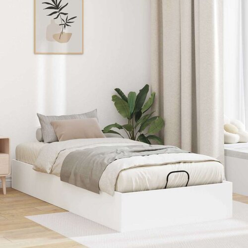  Otoman krevet s pohranom Bijelo 193 x 120 x 25 cm Iverica - Bijelo 100 x 200 cm Cijene