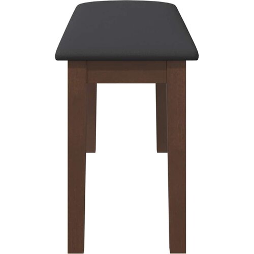  Klupa 90 cm smeđa puna drvena guma Slike