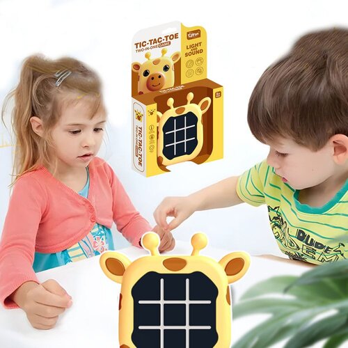  Elektronička igra 3u1 Križić-kružić Memory Žirafa Žuta Slike
