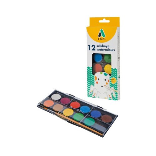  Adeland vodene boje watercolors, 30 mm, 12 Col. ( 31151 ) Cene