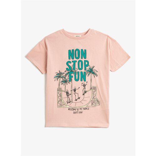 Koton Printed Pink Boy T-shirt 3skb10241tk Cene