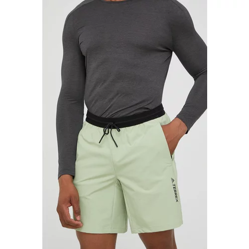 adidas Terrex Kratke outdoor hlače Liteflex za muškarce, boja: zelena