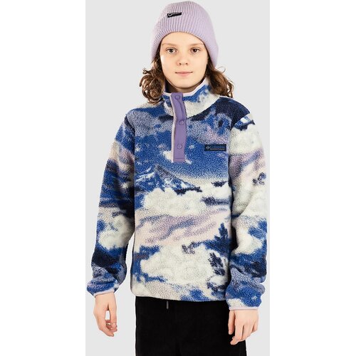 Columbia Helvetia II Printed Snap Kids Half-Zip Pulover iz flisa collgt nvy drmng / strmwth Cene