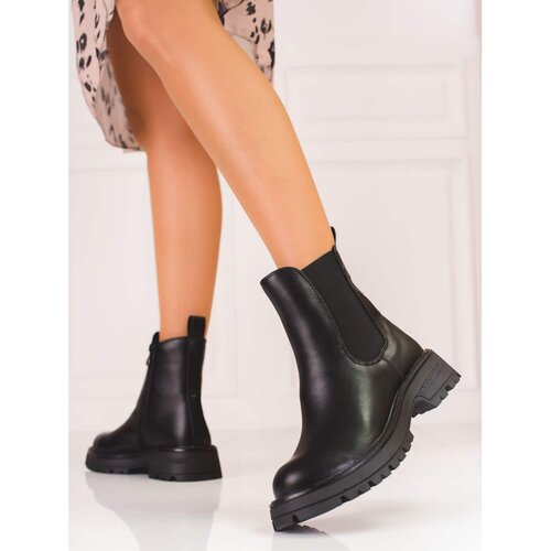 SHELOVET Ankle boots women's black on the platform Cene