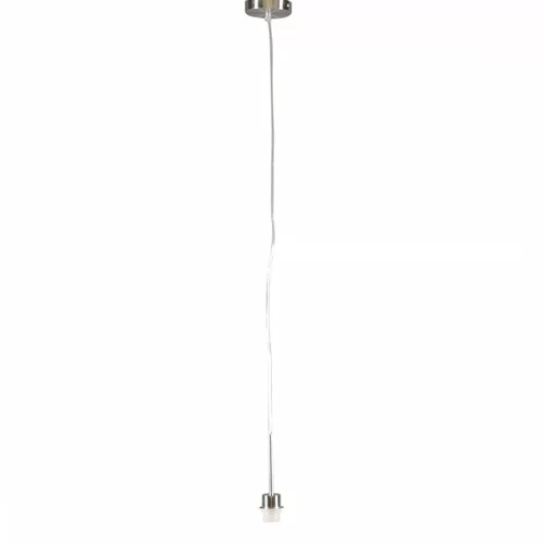 QAZQA Viseča svetilka jeklo brez senčnika - Combi 1