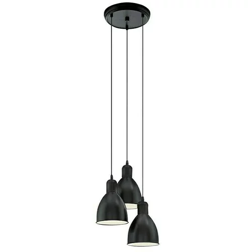 Eglo Priddy Okrugla viseća svjetiljka (180 W, Ø x V: 155 mm x 110 cm, Crne boje, E27)