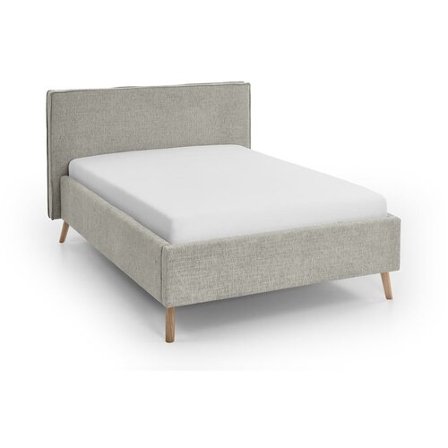 Meise Möbel Krem tapecirani bračni krevet s prostorom za odlaganje s podnicom 140x200 cm Riva – Cijene