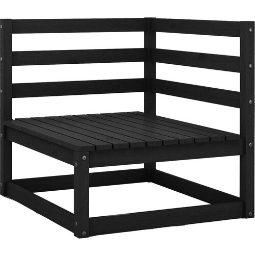  Kutna vrtna sofa s antracit jastucima od masivne borovine Slike
