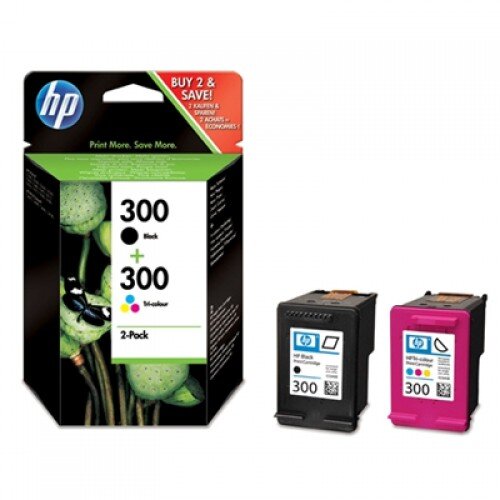 HP komplet kartu&amp;scaron; nr.300 BK + nr.300 CMY, dvojno pakiranje, original Slike