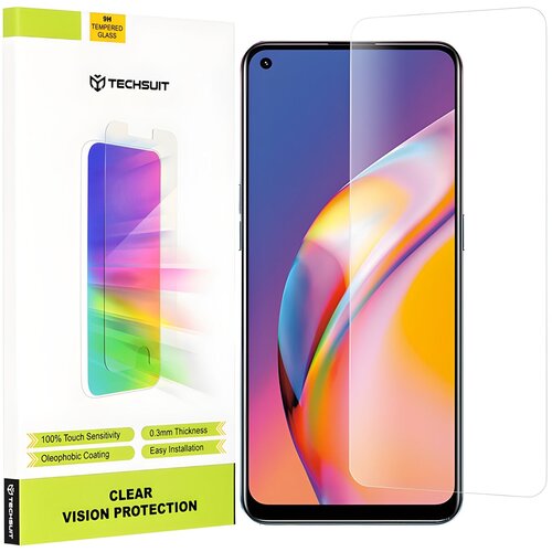 Techsuit za&amp;scaron;titno staklo 9H za Oppo A94/A74 5G/A95 5G/Reno5 Lite/Reno5 Z 5G - Prozirna KP36627 Slike
