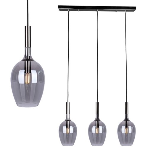  Luster na sajli TANGO 3xE14/40W/230V crni Slike