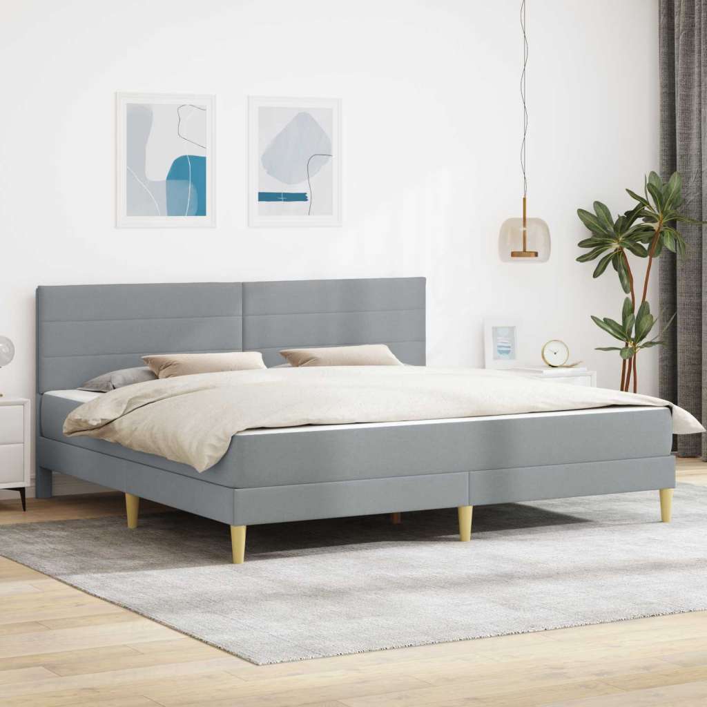  Okvir za krevet Svijetlo siva 200 x 200 cm Poliester Cene