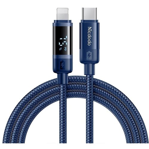 McDodo CA-5211 KABL DIGITAL DISPLAY 36W, TIP-C na Lightning, DUŽINA 1,2m, PLAVI Slike