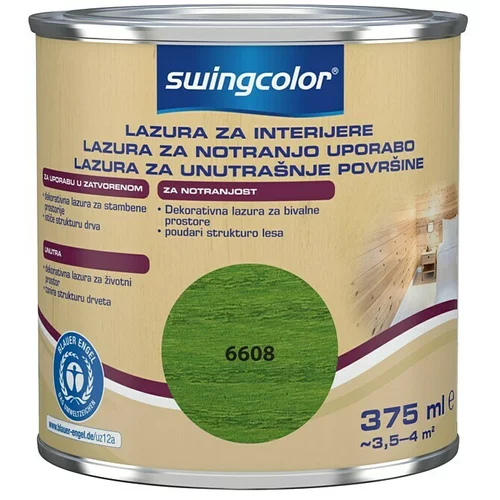 SWINGCOLOR Lazura za zaštitu drva (Zelene boje, 375 ml, Na bazi vode)