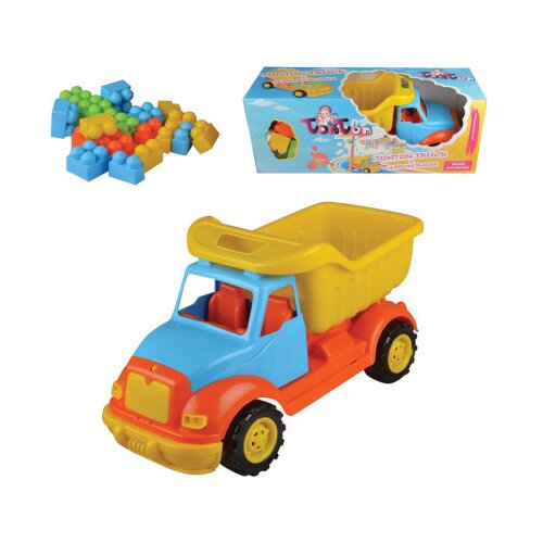 Magične kockice - kamion đubretarac 43 cm, 38 delova velike kocke ( 70007 ) Slike