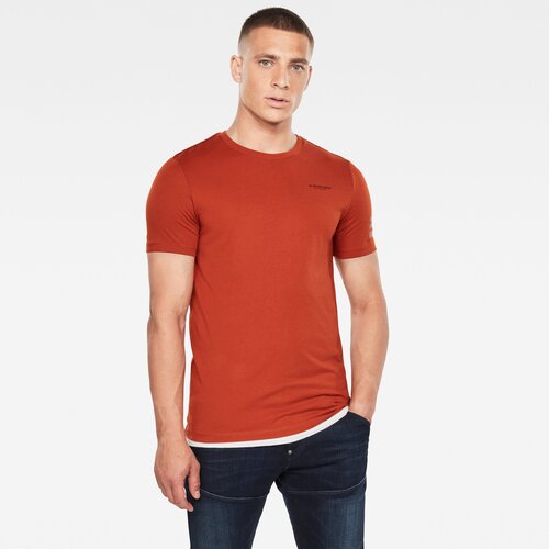 G-star T-shirt - Text gr slim r t s\s orange Cene