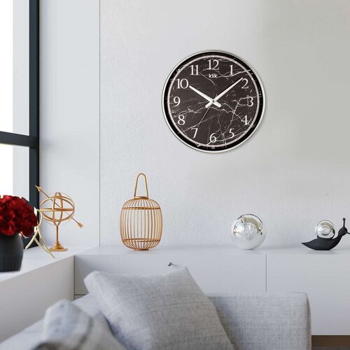 Wallity Zidni sat Novo, 38x38 cm, srebrne boje Cijene