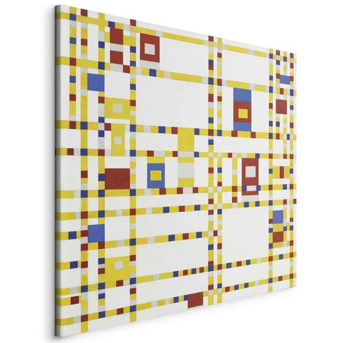  Slika - Piet Mondrian &ndash; Broadway Boogie Woogie 40x40 Na talijanskom platnu Cijene