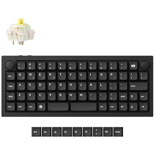 KEYCHRON Q15 Max QMK Brezžična Mehanska Tipkovnica, Bluetooth / 2.4 GHz, Banana Tactile Switch, US Layout, Q15M-M4, (21733276) Cene