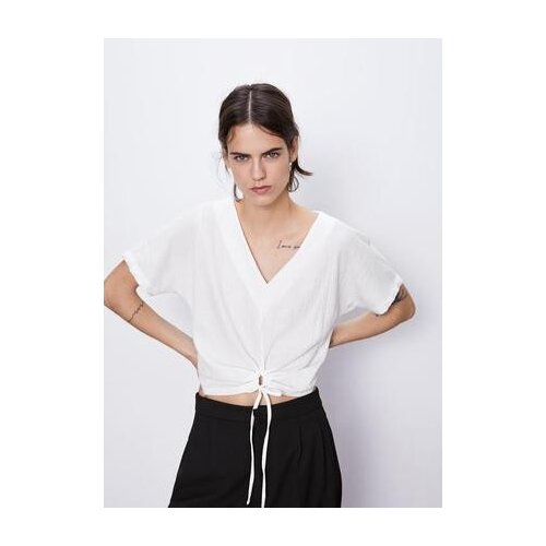 Zara ženska majica knot Slike