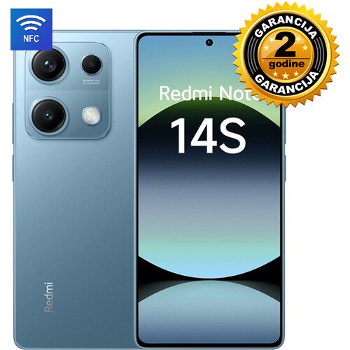 XIAOMI REDMI NOTE 14S 8+256GB NFC BLUE EU Slike
