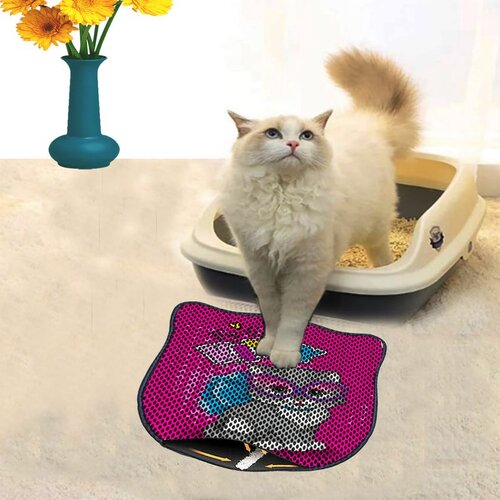 WALLXPERT Kdkafa0244 multicolor cat litter mat Cene