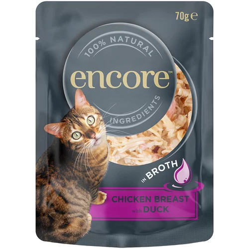 Encore Ekonomično pakiranje Cat Pouch 48 x 70 g - Pileća prsa s pačetinom