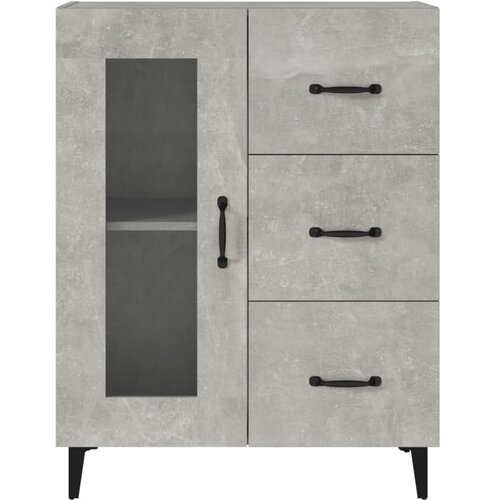  Komoda siva boja betona 69,5x34x90 cm od konstruiranog drva Slike